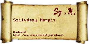 Szilvássy Margit névjegykártya